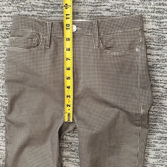 New Frame Le Crop Flare Houndstooth Stretch Jeans Size 26 - Picture 10 of 16